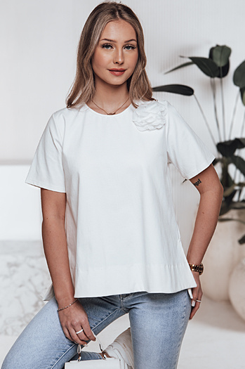Damen t-shirt BINDA ecru Dstreet RY2486