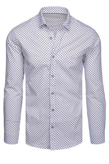 Herren Freizeithemd langarm weiß Dstreet DX2620