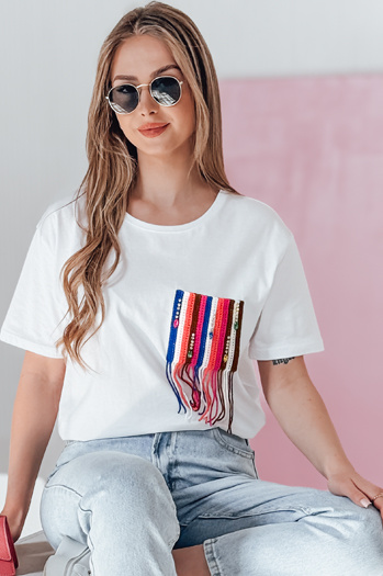 Damen FROND T-shirt weiß Dstreet RY2601