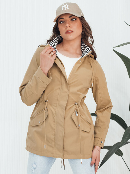 Damen Parka AVELIN Farbe Dunkelbeige DSTREET TY4347