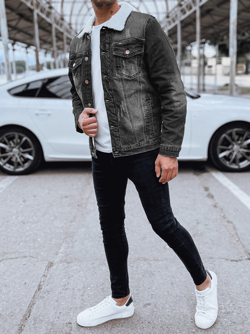 Isolierte Herren-Jeansjacke grau Dstreet TX4728