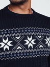Marineblauer Herren-Pullover Dstreet WX2277