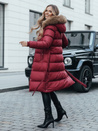 Gesteppte Damen-Winterjacke mit Pelz STYLEBELLA rot Dstreet TY5008