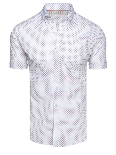 Herren Kurzarmhemd weiß Dstreet KX1077