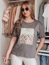 Damen T-shirt mit Aufdruck CENTIA Farbe Graphite DSTREET RY2612