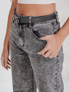 Damen Jeans mit weitem Bein schwarz Dstreet UY2747