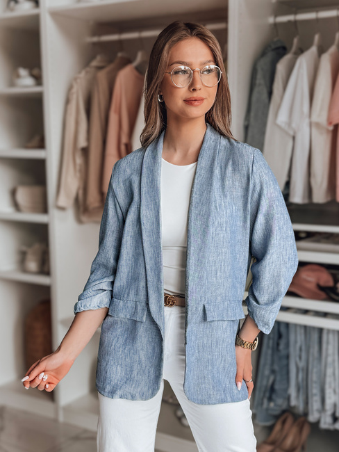 Damen Jacke in Übergröße SOFT LOVE navy blau Dstreet PY0131