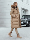 Gesteppte Damen-Winterjacke mit Fell STYLEBELLA beige Dstreet TY4609