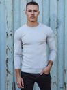 Klassischer Herren-Pullover hellgrau Dstreet WX2212