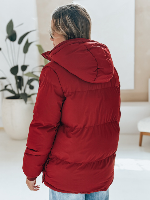 MISSFROST Damen Steppjacke mit Kapuze kastanienbraun Dstreet TY4960