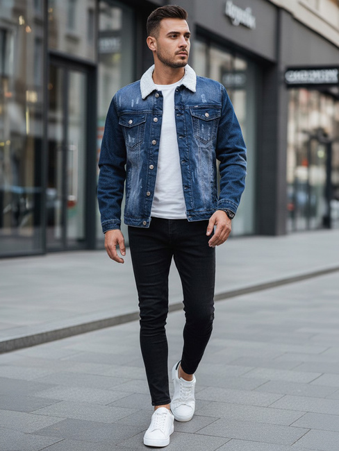 Isolierte Herren-Jeansjacke blau Dstreet TX4727z