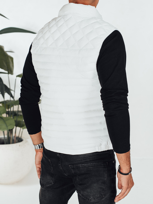 Herren Steppweste weiß Dstreet TX5075