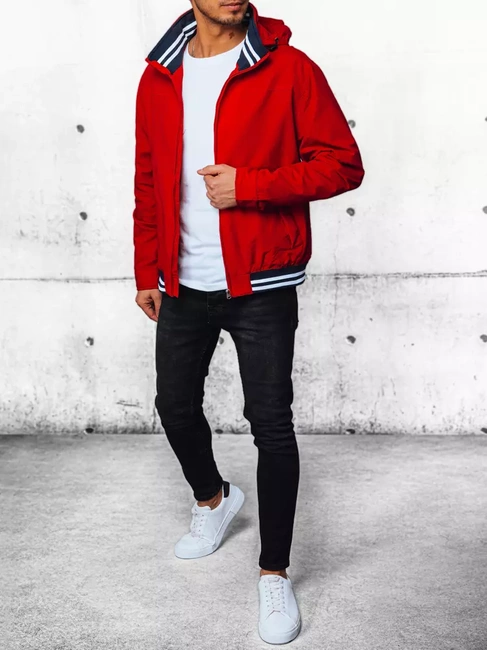 Herren Übergangsjacke Farbe Rot DSTREET TX4376