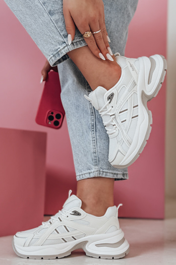 MODERMAX Damen weiß Dstreet Turnschuhe ZY0898