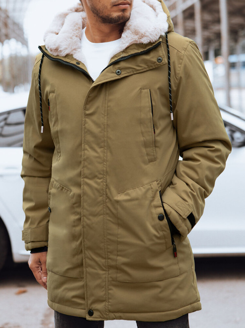 Herren Winterjacke dunkelbeige Dstreet TX4602