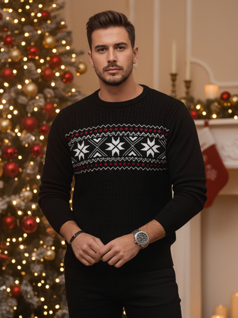 Herren Pullover schwarz Dstreet WX2276z