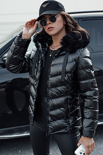 Damen Steppwinterjacke mit Kapuze MIRIAL schwarz Dstreet TY4574