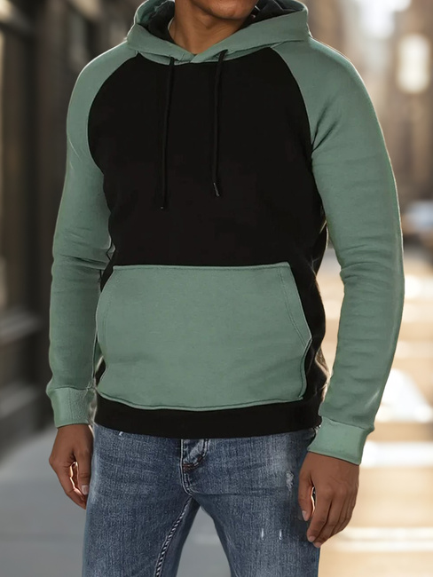 Herren Basic Kapuzensweatshirt schwarz Dstreet BX5896