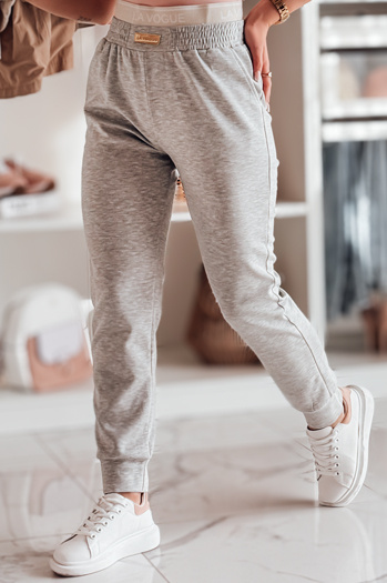 Damen Jogginghose in schmaler Passform LA VOGUE grau Dstreet UY2396