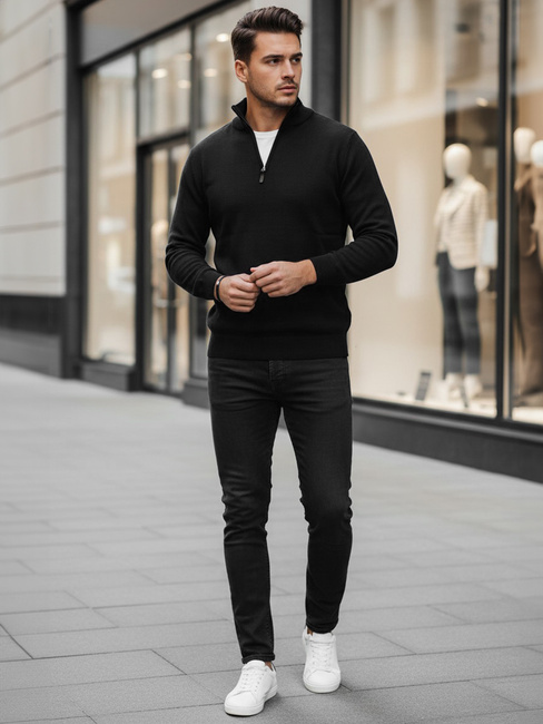 Herren Pullover schwarz Dstreet WX2337