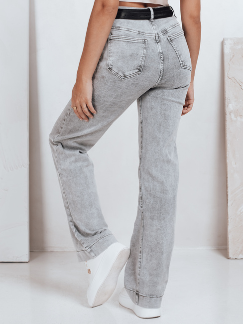 Damen Jeans mit weitem Bein grau Dstreet UY2765