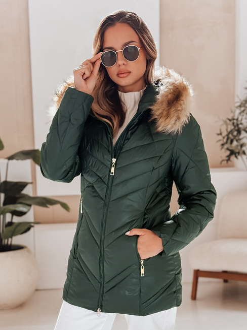 Damen Winterjacke SOLARIS Farbe Grün DSTREET TY4008