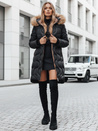 Damen Winterjacke VIRELIA gesteppt mit Kapuze schwarz Dstreet TY4937