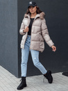 Damen Winterjacke mit Kapuze STELLAR beige Dstreet TY4494