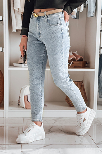 Damen Slim Fit Denim Hose SPARKLI blau Dstreet UY2488