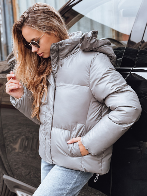 Damen Kunstlederjacke COLLAR Farbe Schwarz DSTREET TY3899
