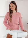 Damen-Pullover SLITARIA rosa Dstreet MY2412