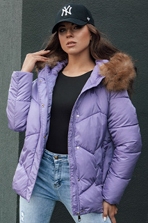 Damen Winterjacke mit Kapuze WAYWARD lila Dstreet TY4489