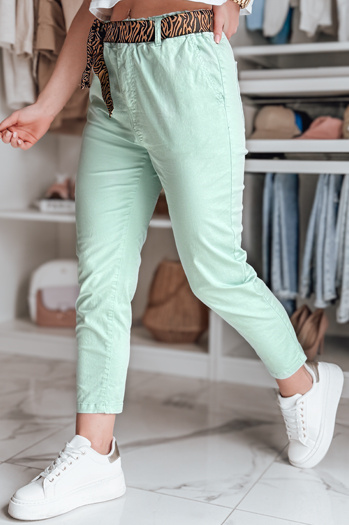 Damen Freizeithose mit Gürtel MADELINA mint Dstreet UY2624