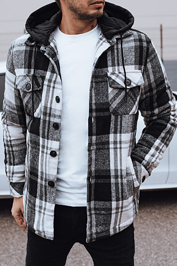 Herren Isolierjacke mit Kapuze schwarz Dstreet TX4953