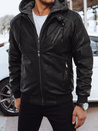 Herren Kunstlederjacke Farbe Schwarz DSTREET TX4538