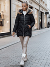 Damen Winterjacke MELOMA gesteppt mit Kapuze schwarz Dstreet TY4713