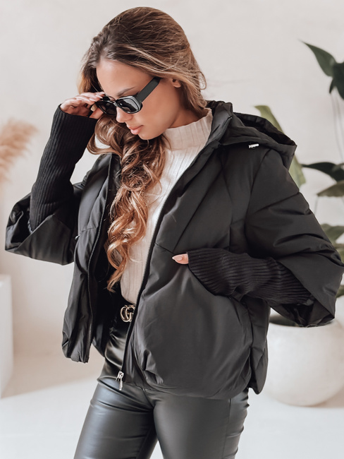 MISSLAYER Damen Winterjacke mit Kapuze schwarz Dstreet TY5034