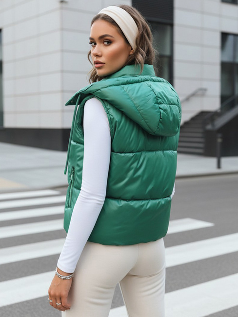 Gesteppte Sportweste für Damen OSHE grün Dstreet TY3702