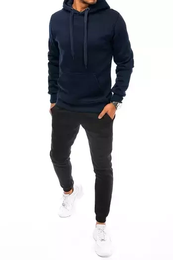 Herren Trainingsanzug-Set Farbe Dunkelblau-Schwarz DSTREET AX0631