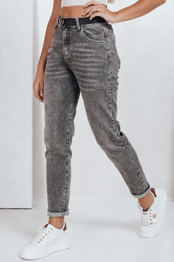 Damen Mom Fit Jeans grau Dstreet UY2751
