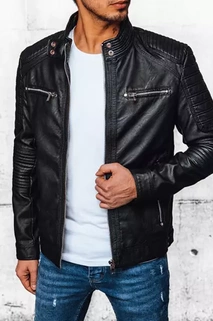 Herren Kunstlederjacke Farbe Schwarz DSTREET TX4388