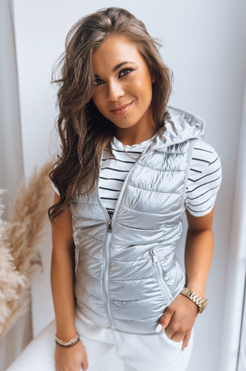 Damenweste DONNA silber Dstreet TY3549