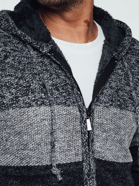 Herren Isolierter Kapuzenpulli grau Dstreet WX2274