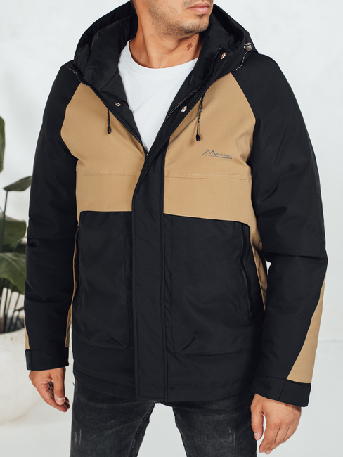 Herren Winterjacke mit Kapuze in camel Dstreet TX5041