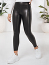 Damen Öko-Leder-Leggings schwarz Dstreet UY2728