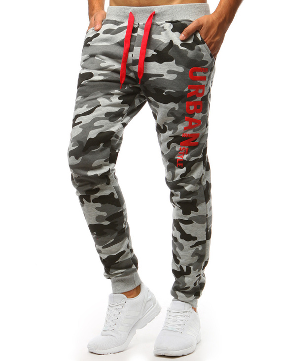 Herren Trainingshose Camo Grau Dstreet UX3515