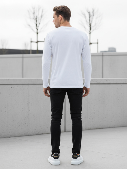 Herren weißes Longsleeve Dstreet LX0579