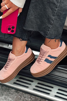 Damen STRIPEY Turnschuhe mit Plateau rosa Dstreet ZY0553