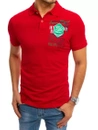 Herren Poloshirt mit Aufdruck Rot Dstreet PX0367