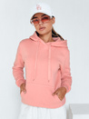 Damen Kapuzenpullover BASIC Rosa BY0284